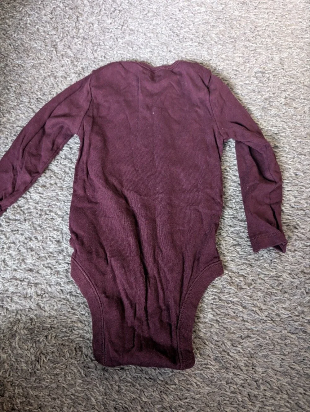 Old Navy Maroon Long-Sleeve One-Piece with 